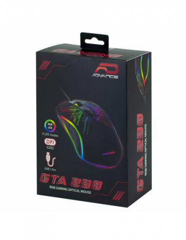 Souris GAMER Advance GTA230 RGB 3200dpi