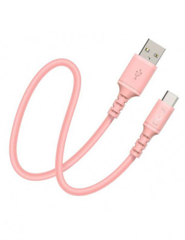 Cable USB   vers USB-C Rose