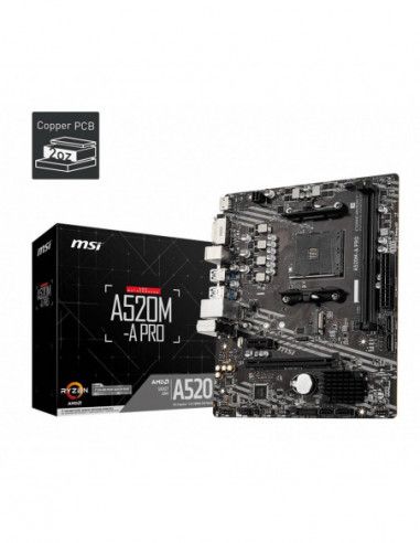 Carte mere MSI A520M-A-PRO 2D4 MATX am4