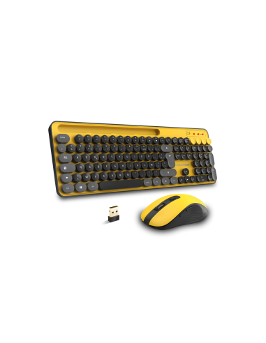 Clavier/souris sans fil PEP S jaune...