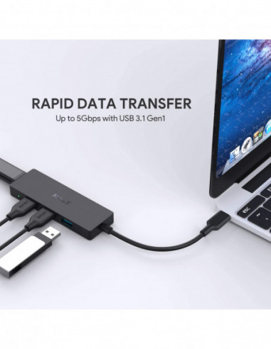 HUB USB-C vers 4 ports USB 3.0